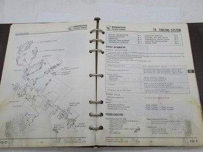 Honda Official Factory 1982 CX500 Turbo Motorcycle Service Shop Manual
