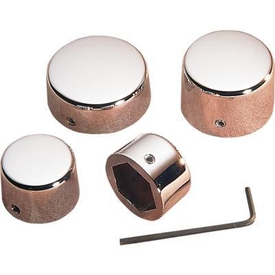 Drag Specialties Chrome Axle Caps 3/4in. Rear DS-222884