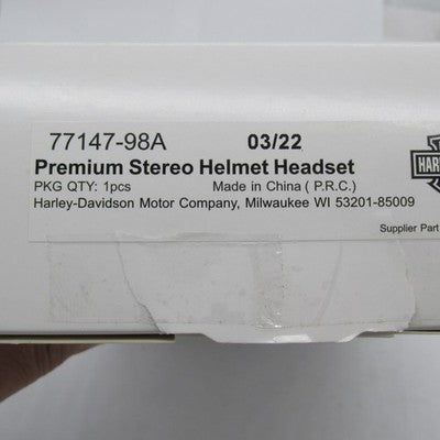 Harley-Davidson Genuine NOS Premium Stereo Helmet Headset 77147-98A