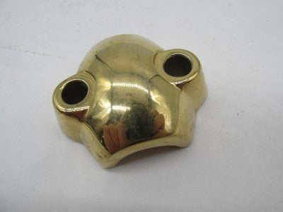 Harley-Davidson Polished Gold Front Axle Lower Clamp Cover Fork Cover