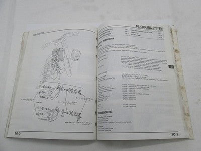 Honda Official Factory 1986-1990 CR250R Shop Service Manual Book
