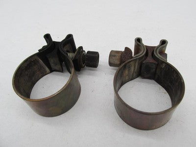 Pair of Harley-Davidson Genuine 1-3/4" 1.75" Exhaust Muffler Clamps