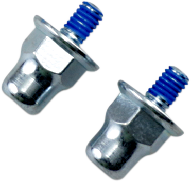 Drag Specialties Footrest Wear Pegs 5/8" Blue Silver 1620-1844