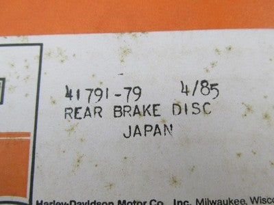 Harley Davidson Genuine NOS Sportster XLH FXR Rear Brake Rotor Disc 41