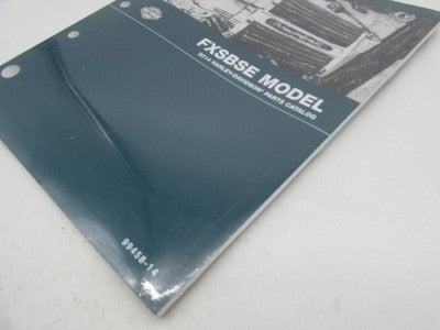 Harley Davidson Official Factory 2014 FXSBSE Models Parts Catalog 9945