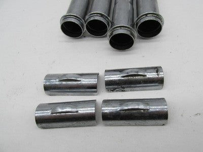 Lot of 4 Harley-Davidson Genuine Chrome 4-5/8" Push Rod Tubes and Clip