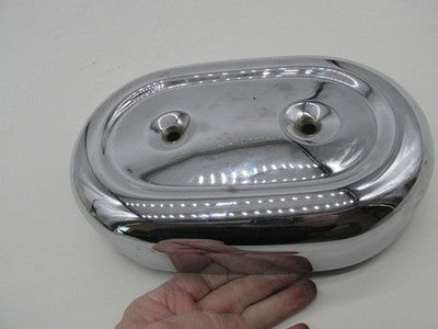 Harley-Davidson Genuine Chrome Ironhead Shovelhead Oval Air Cleaner Co