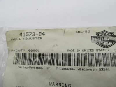 Harley Davidson Genuine NOS Rear Axle Adjuster 41573-84