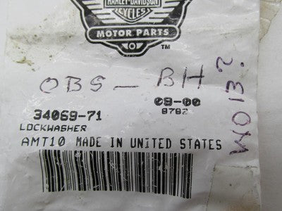 Lot of 17 Harley-Davidson Genuine NOS Shifter Cam Bolt Lock Tabs 34069