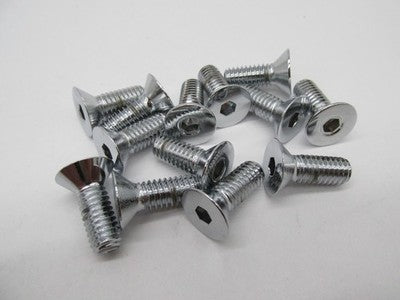 LOT of 13 NOS Harley 5/16 - 18 x 7/8" Flat Head Screws. Chrome 94113-9