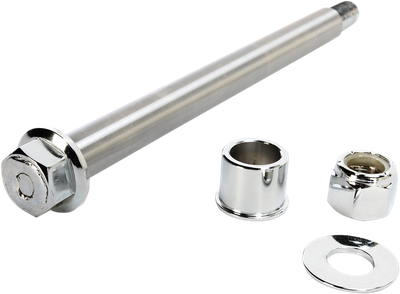 Drag Specialties Chrome Axle Kit Front 0214-0951