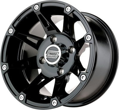 Moose Racing 387X Wheels Black 12X7 4/110 4+3 0230-0626