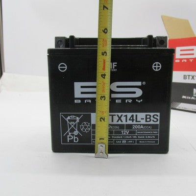 BS Battery NIB 12V AGM Maintenance Free Powersports Battery BTX14L-BS