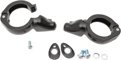 Drag Specialties Turn Signal Mounts 49mm Black 2020-1272