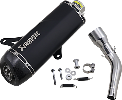 Akrapovic Slip-On Scooter Muffler Black/Stainless S-VE3SO9-HRSSBL