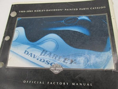 Harley-Davidson Official Factory 1989-2005 Painted Parts Catalog Manua