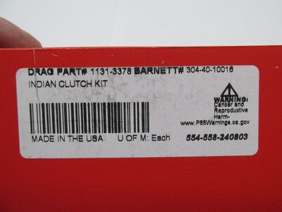 Barnett NOS Indian Chief Chieftain Roadmaster Clutch Plate Kit 304-40-