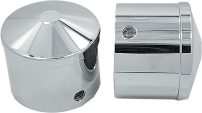 Avon Air Cushion/Custom Contour Axle Nut Covers 1in. Chrome AXL-AIR-CH