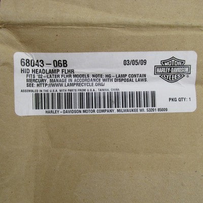 Harley Davidson Genuine NOS NIB Headlight 7" HID Dual Bulb Head Lamp 6