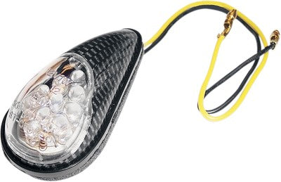 K & S LED Ultra Mini Flush Mount Marker Lights Carbon Fiber Body 25-89