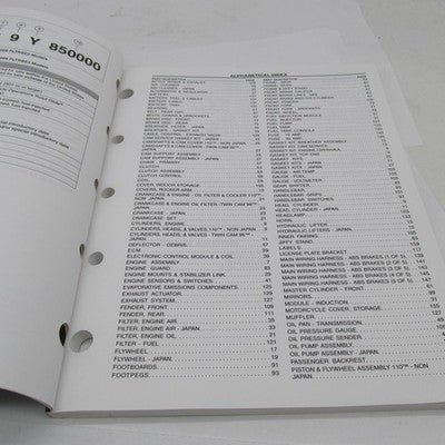 Harley-Davidson Official 2009 CVO Road Glide FLTRSE3 Parts Catalog 994