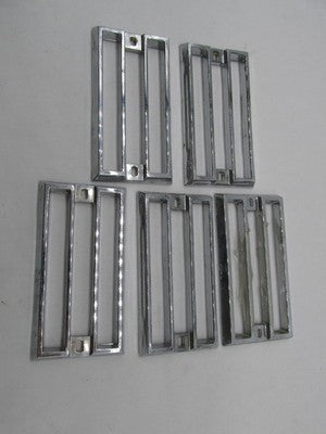 Lot of 5 Harley-Davidson Baron Chrome Plastic Light Grills 3" X 1-5/8"