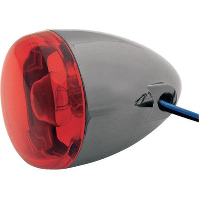Chris Products Rear Custom Signal Light Assembly Black Nickel/Red - Du