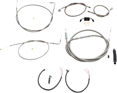 LA Choppers Complete Handlebar Cable/Wire Harness/Brake Line Kit LA-82