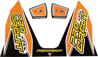 Pro Circuit T-6 Exhaust Decals Orange DC22T6-ORANGE
