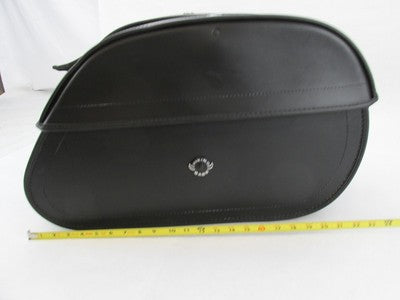 Pair of Viking Bags Harley Davidson Black Semi Rigid Lockable Saddleba