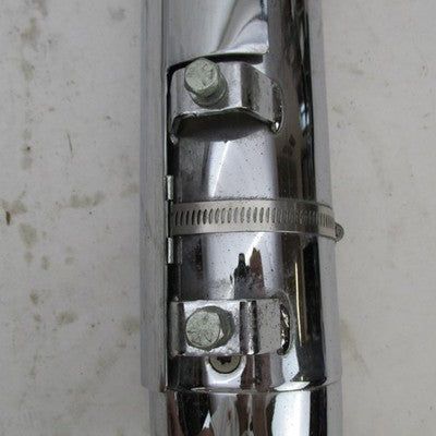 Pair of Harley Davidson Genuine Stock Chrome Exhaust Mufflers Pipes 65