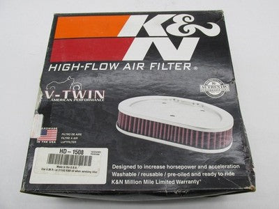 K&N Harley Davidson NOS V-Twin High Flow Air Filter HD-1508