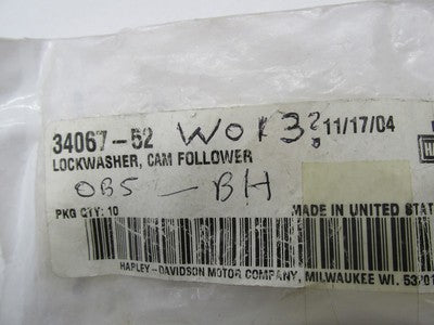 Lot of 25 Harley-Davidson Genuine NOS Shifter Cam Lock Tabs 34067-52