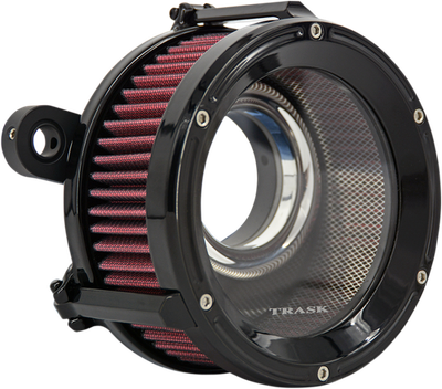 TRASK Assault Charge High-Flow Air Cleaner Gloss Black Powdercoat TM-1