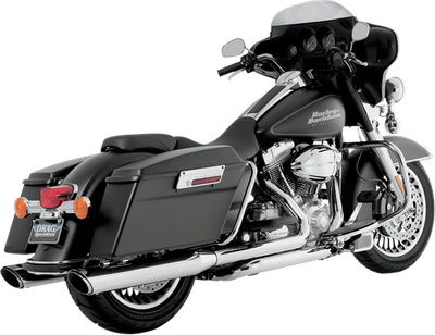 Vance & Hines Twin Slash Round Slip-Ons Chrome 16763