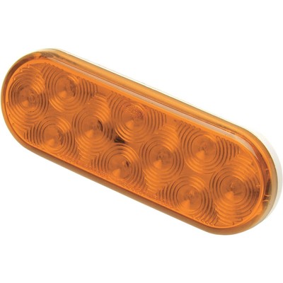 Bluhm Enterprises Oval 10 LED Trailer Tail Light Amber BL-TRLEDOA