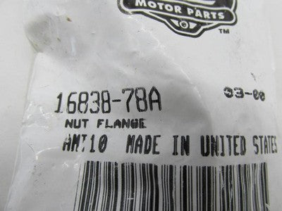 Lot of 10 Harley-Davidson Genuine NOS Hex Flange Nuts 16838-78A