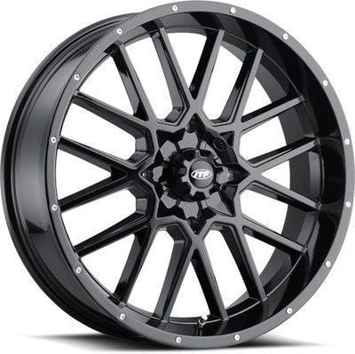 I.T.P. Hurricane Wheel Matte Black 18x6.5, 4+2.5, 4/137 1822515705B