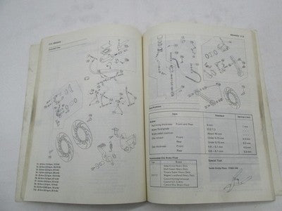 Kawasaki Official Factory GPZ500R GPZ600R Motorcycle Service Shop Manu