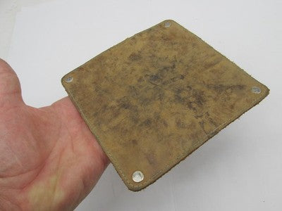 Motorcycle 6"X6" Leather Fender Cover Shop Service Mat Tank Protector