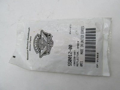 Harley-Davidson Genuine NOS Front Fork Amber Reflector SS0012-00