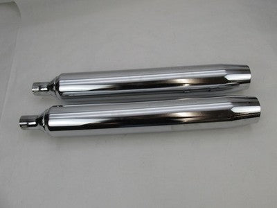 Harley Davidson OEM Pair Tri Glide Chrome Mufflers 64900244B