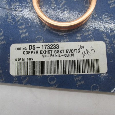 Novello NOS Copper Exhaust Gasket Pair NIL-CER10 DS-173233 65324-83B