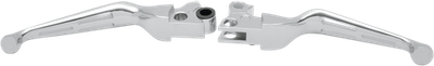 Drag Specialties Slotted Wide Blade Lever Set Chrome 0610-0141
