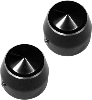 Accutronix Elite Axle Caps 25mm Black TAC102-EN