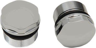 Drag Specialties Domed Fork Tube Cap Chroem 0404-0305