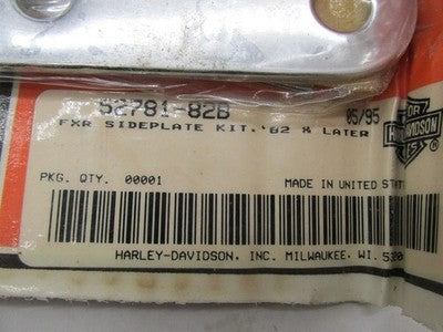 Harley Davidson Genuine NOS FXR Sissybar Backrest Sideplate Kit 52781-