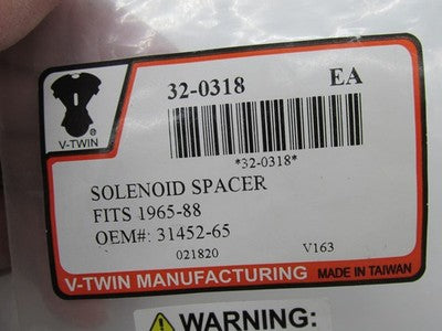 V-Twin NOS Harley 65-88 Solenoid Mount Spacer 32-0318 | 31452-65