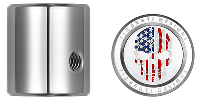 FIGURATI DESIGNS Heel-Toe Shifter Cover Stainless Steel Red/White/Blue