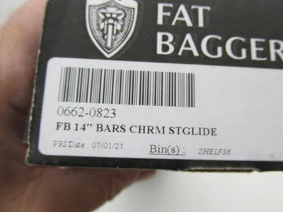 Fat Baggers NOS NIB 14" Chrome Handlebar Install Kit Touring 0662-0823
